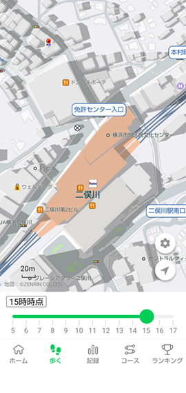 図15　日陰マップ(15時)